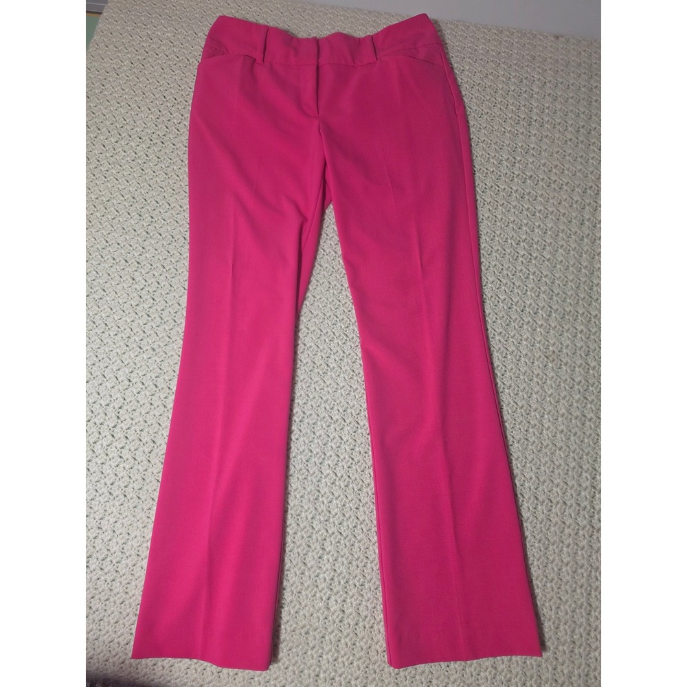 New York & Company Dress Pants Womens 8 Hot Pink Excellent 7th Avenue Bootcut